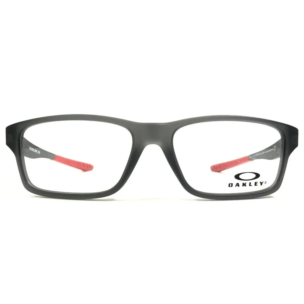 Oakley Eyeglasses Frames Crosslink XS OY8002-0349 Satin Grey Smoke Red 49-14-122
